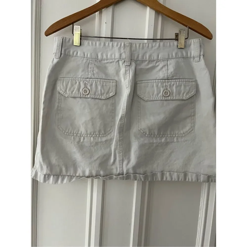 Old Navy beige  cotton mini skirt 10